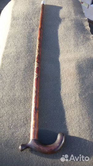 Трость красное дерево и раскладная с фонариком