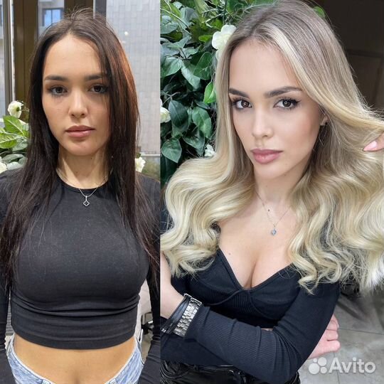 Наращивание волос модель