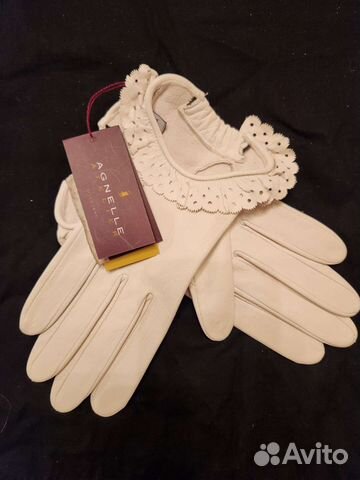 Перчатки женские кожаные новые