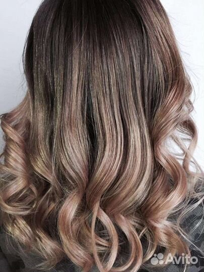 Окрашивание волос и прикорневой обьем