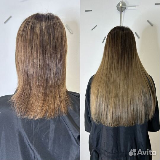 Наращивание волос, кератин, ботокс