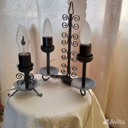 Светильник ночник кованый свеча СССР