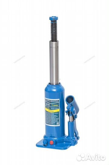 Домкрат бутылочный, г/п 3 т