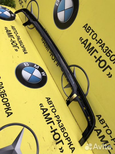 Мерседес W222 S222 AMG Юбка бампера задняя