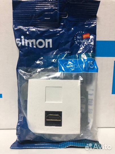 Розетка hdmi Simon 1591407-030