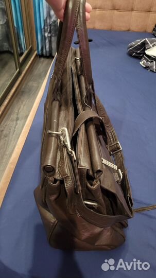 Винтажная кожаная сумка