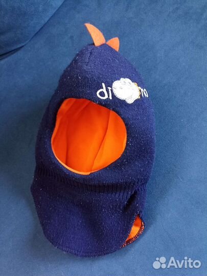 Шапка-шлем зимний