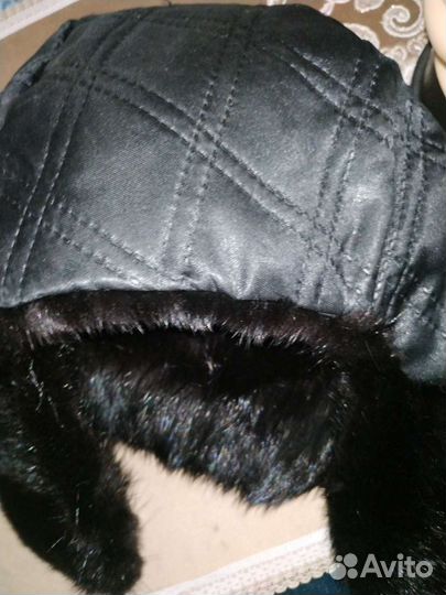 Шапка ушанка из норки