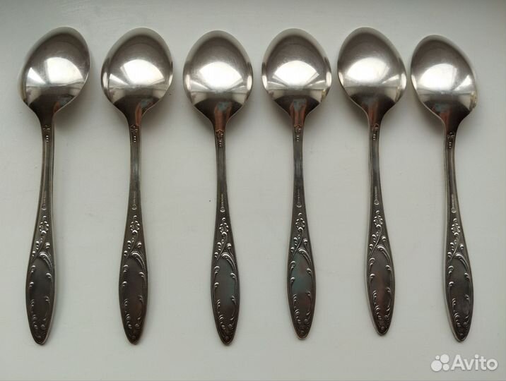 Столовые ложки вилки СССР мельхиор 12шт