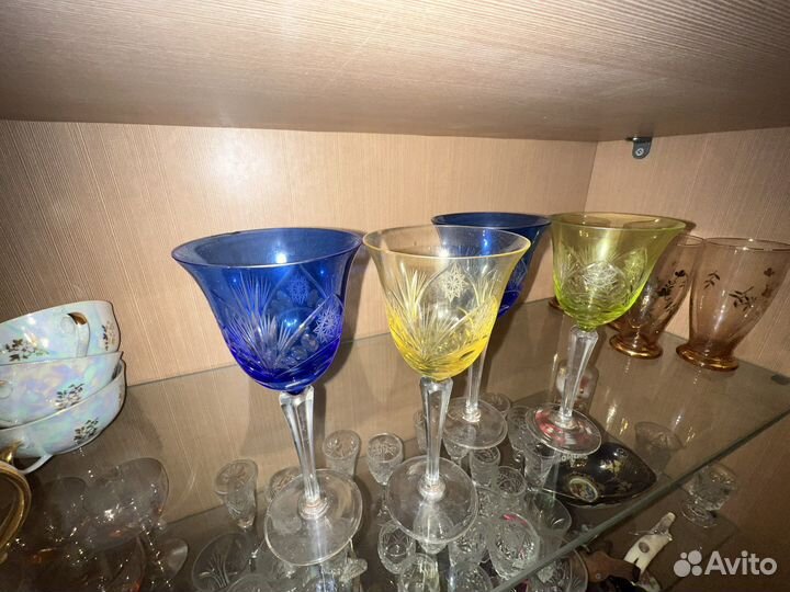 Цветной хрусталь СССР винтаж