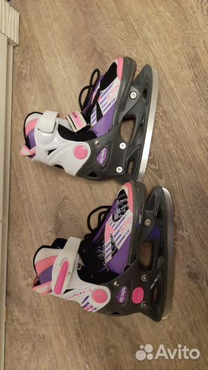 Детские раздвижные ледовые коньки action