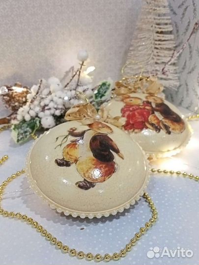 Ёлочные игрушки ручной работы