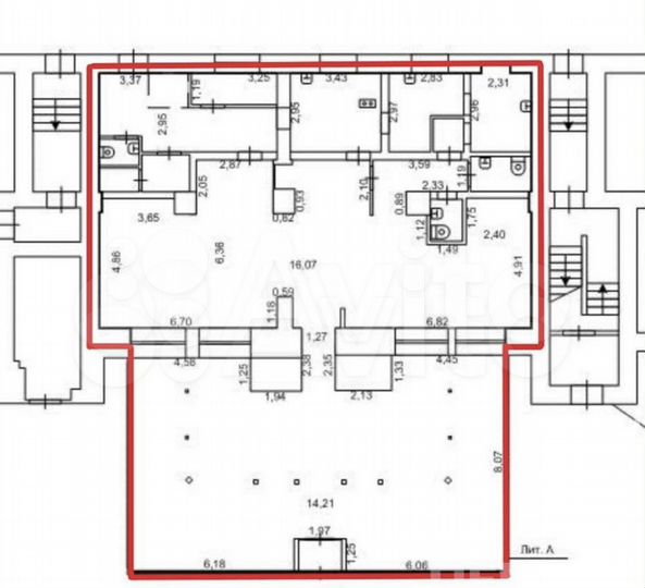 Сдам помещение свободного назначения, 251 м²