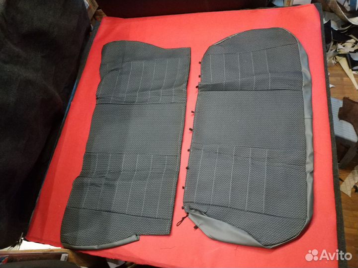 Чехлы для Fiat Albea жаккард серый + экокож серый