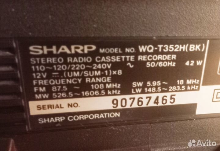 Магнитолы Мercury sx-1999, sharp WQ-T 232 twin