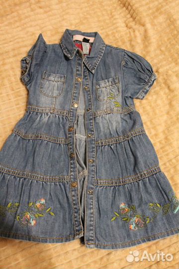 Джинсовое платье для девочки