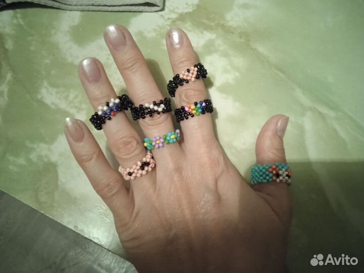 Кольцо из бисера