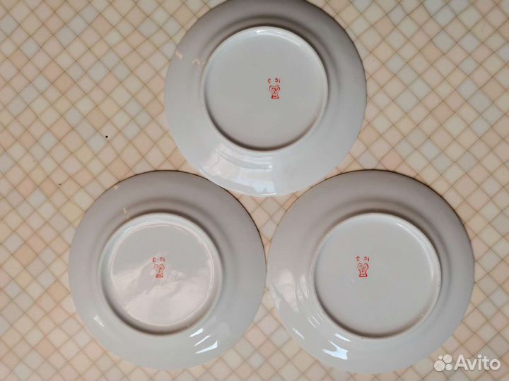 Тарелки сирень 3 шт Добрушский фз Добруш