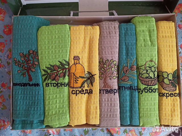 Набор турецких вафельных полотенец