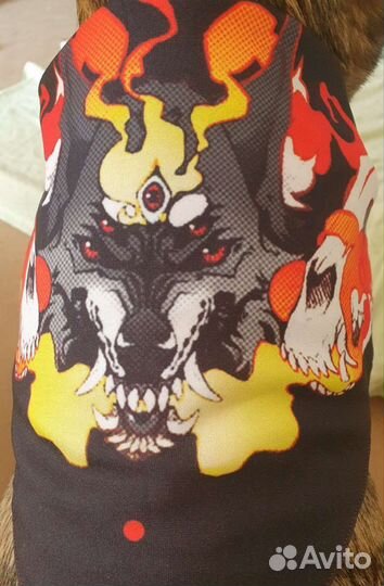 Двусторонняя бандана для средних/крупных собачек