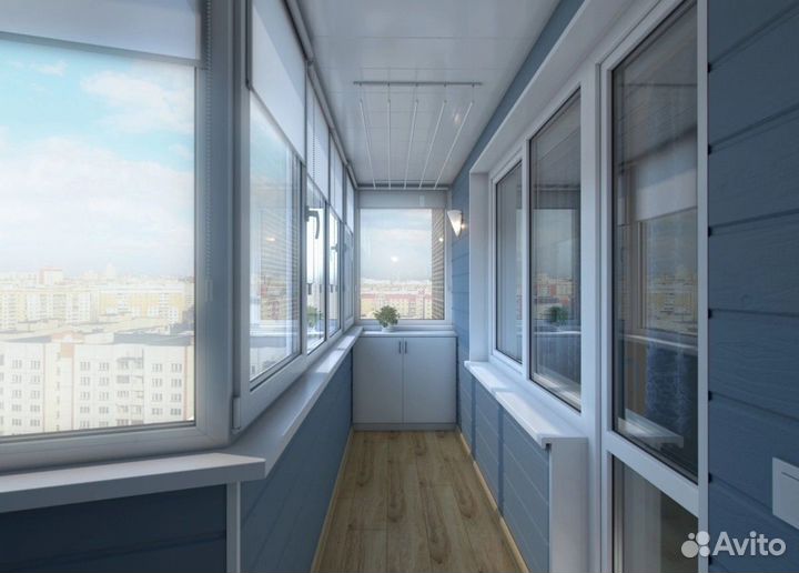 Отделка балконов и лоджий под ключ