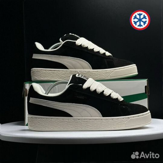 Кроссовки зимние Puma Suede XL black label