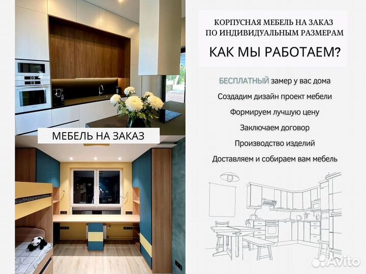 Прямая кухня фабричное качество