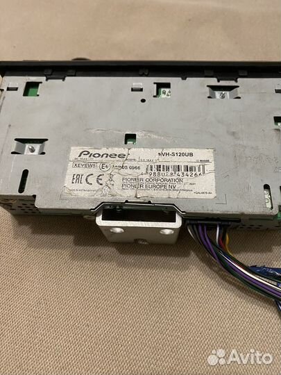 Магнитола pioneer mvh-s120ub