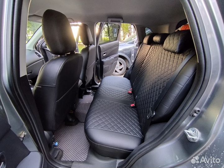 Чехлы экокожа Ромб Mitsubishi ASX Автопилот