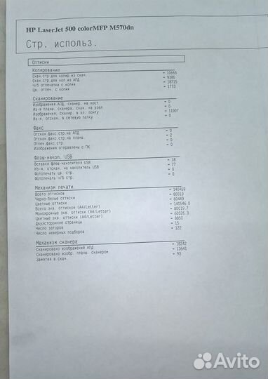 Мфу HP LaserJet 500 color mfp M570dn