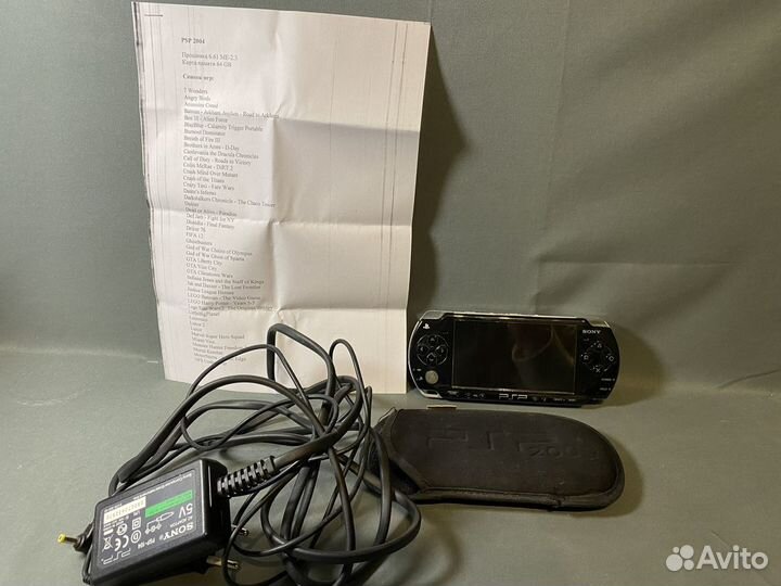 Sony PSP 2004 прошитая 64гб +63 игры