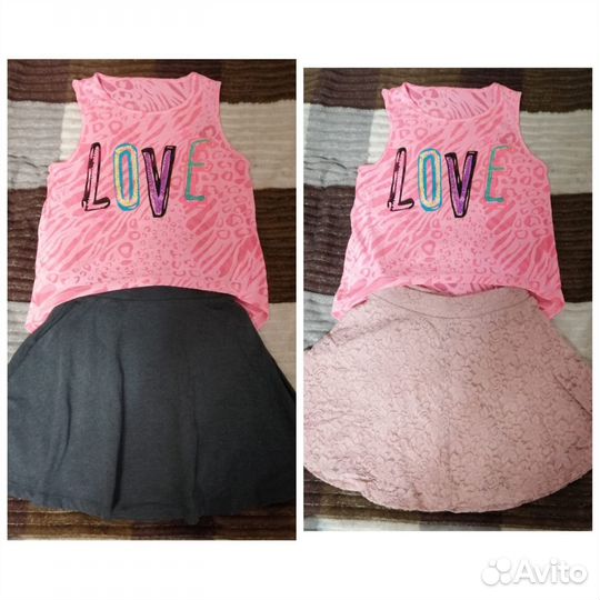 Большой пакет одежды,р 146/152+джинсовка на меху)