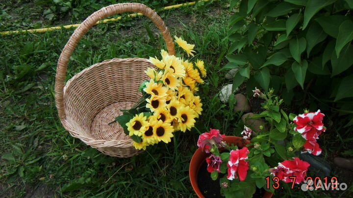 Корзина большая подарочная плетеная своими руками