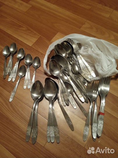 Ложки, вилки ножи времён СССР