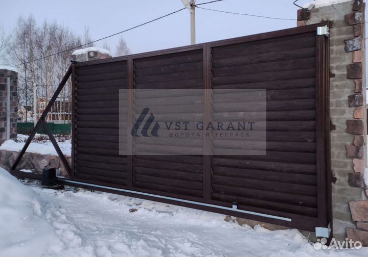 Откатные ворота под ключ