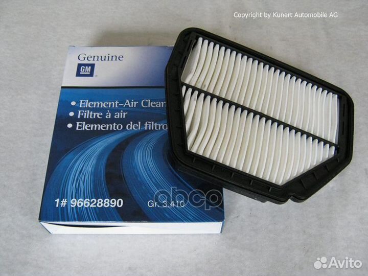 Фильтр воздушный 96628890 general motors