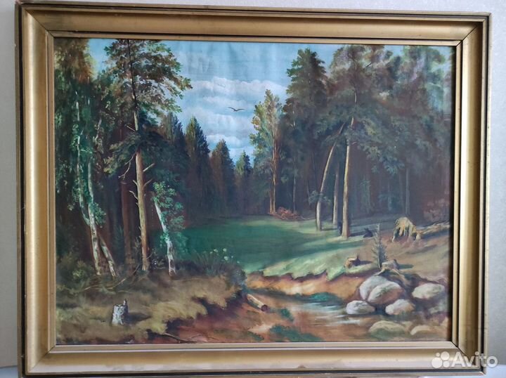 Багет - рама для картин, дерево. Времён СССР