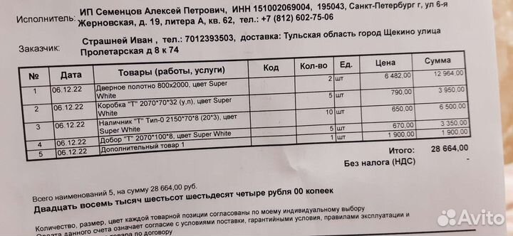 Дверные доборы