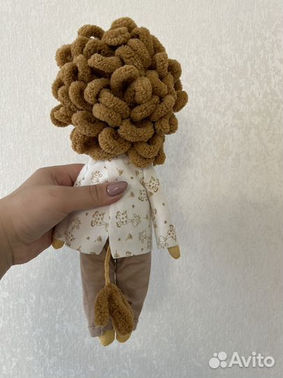 Мягкая игрушка текстильная кукла Лев