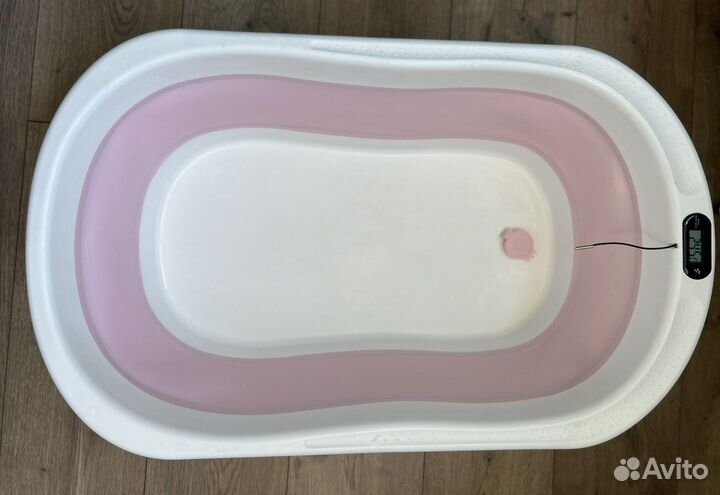 Ванночка для купания складная с термометром