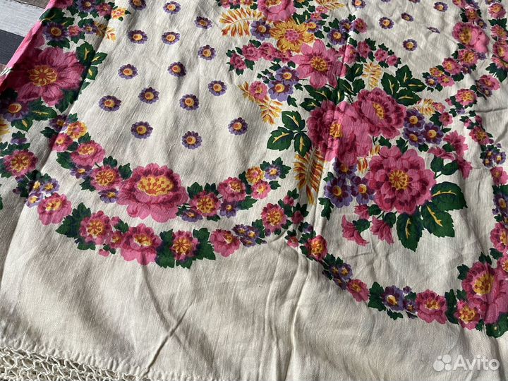 Платок /шаль Павловский Посад СССР