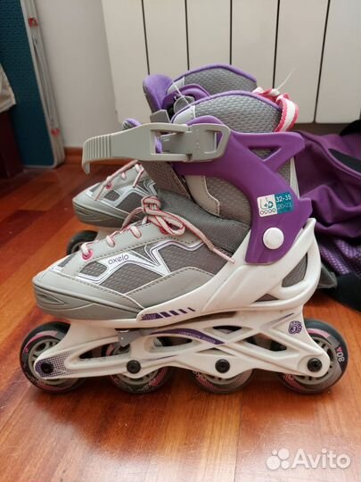 Ролики раздвижные oxelo 32-35