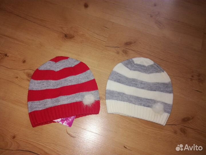Новые шапки для девочки р-ры от 50 до 56