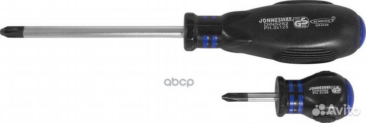 Отвертка крестовая hercules PH#2х100, 200мм D03