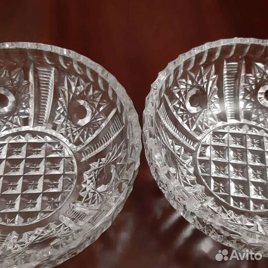 Ваза для фруктов хрусталь