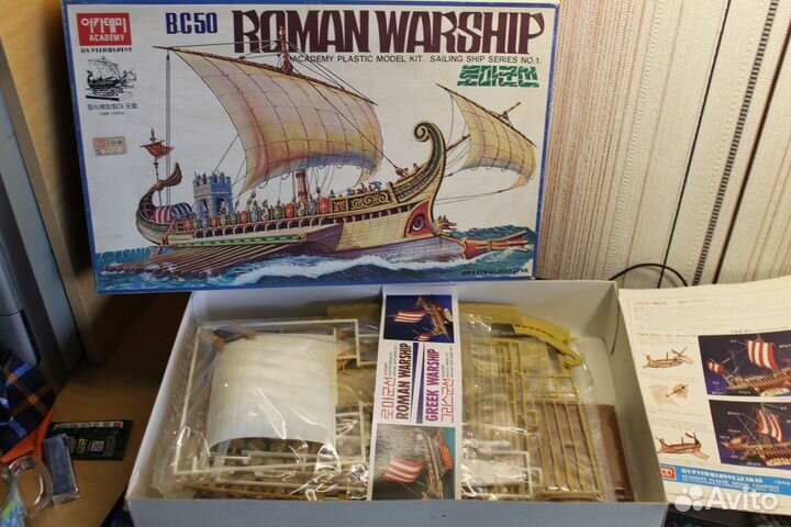 Сборная модель парусника roman warship