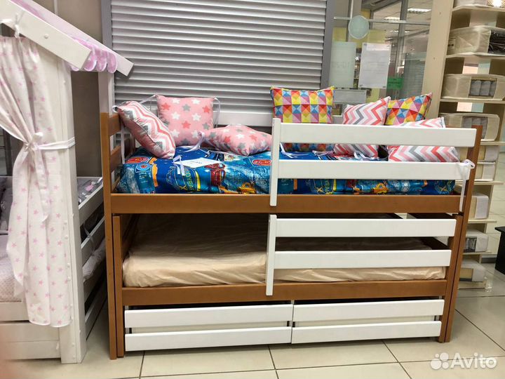 Детская выкатная кровать