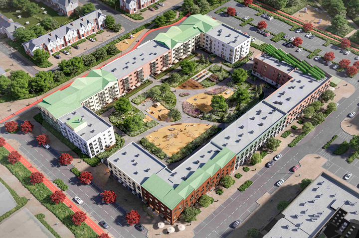 1-к. квартира, 46,6 м², 1/4 эт.