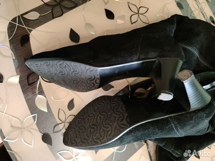 Сапоги женские зимние 40 натуральный замш, мех