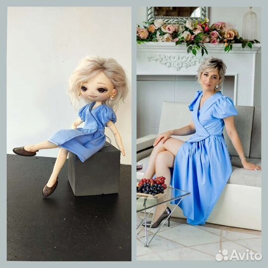 Интерьерная текстильная куколка